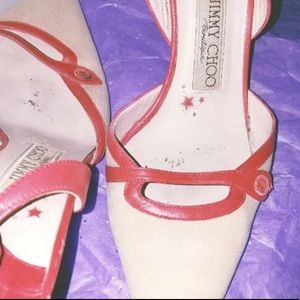 Jimmy Choo canvas pumps